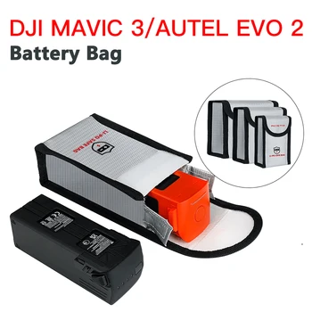 Безопасная для полета сумка с аккумулятором для DJI Mavic 3/Autel EVO 2, защитный чехол, безопасный для транспортировки, взрывозащищенный аксессуар против царапин