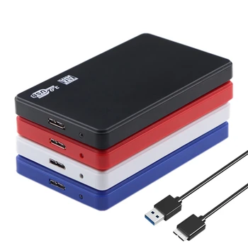 Портативный без инструментов 2,5-дюймовый корпус для внешнего жесткого диска USB 3.0 -SATA III 6 Гбит /с 2,5-дюймовый жесткий диск для ноутбука SSD с поддержкой UASP
