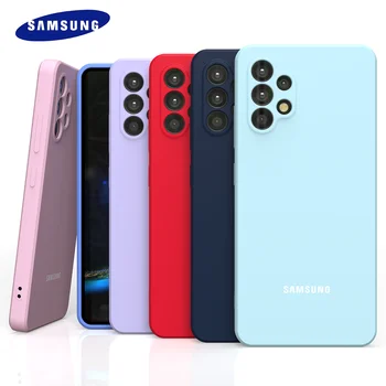 Чехол для Samsung Galaxy A32 Мягкая задняя крышка из жидкого силикона полная защитная крышка ультратонкий ударопрочный корпус телефона A 32 4G