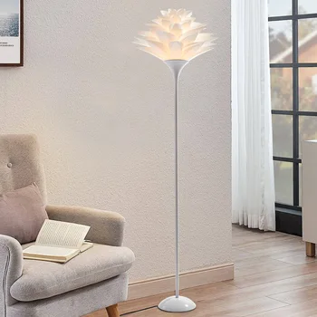Креативный светодиодный торшер с белым корпусом Подходит для внутреннего освещения, Декоративный светильник в гостиной, спальне и кабинете