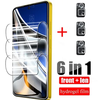 Гидрогелевая Пленка для xiaomi POCO X4 Pro X3 NFC M3 F3 Защитный экран для Redmi Note 11 10 9 8 Pro 11E 11T 9S 10S 9T 8T стекло