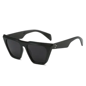 Fashion Brand Retro Cat Eye Men Sunglasses Women Designer Personalized Simple Large Frame Shades очки солнечные женскиe UV400