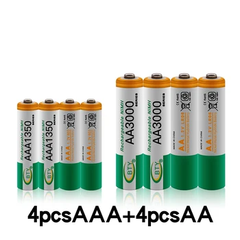 Перезаряжаемая батарея NiMH AAA, 100% В, 1,2 мАч, AA, 1350 мАч, 1,2 мАч новинка 2 распродажа