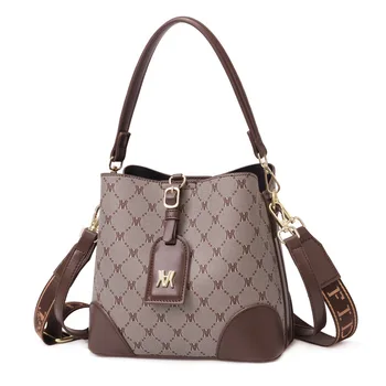 2023 Женская сумка-тоут, роскошная сумка-ведро с принтом, простая женская сумка через плечо, женские сумки