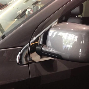 ABS Хромированные боковые стекла автомобиля Зеркало заднего Вида Стойка рамка Накладка подходит для dodge journey fiat freemont 2013 2014 2015 2016