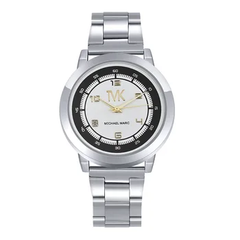Мужские часы от ведущего бренда, модный ремешок из нержавеющей стали, циферблат, женские кварцевые часы, высококачественные наручные часы Унисекс Relogio Feminino