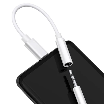 Адаптер для наушников с Разъемом Type c до 3,5 мм USB C до 3,5 мм Аудио Aux Кабель Для Samsung Galaxy S21 Ultra S20 Note 20 10 Plus Tab S7