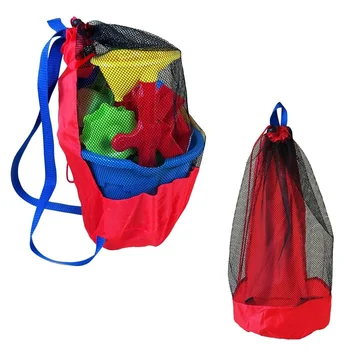 пляжная сумка из 1 предмета Складная переносная сетчатая сумка для плавания для детей Пляжные корзины для игрушек Сумка для хранения Водонепроницаемые сумки для плавания на открытом воздухе