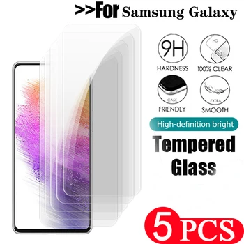 5шт 9D защитная пленка для экрана Samsung Galaxy M11 A11 M51 A51 M52 A52 A52S M53 A53 M54 A54 A71 A71S A72 A73 A91 M62 Закаленное стекло