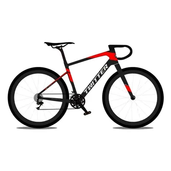 TWITTER ГРАВИЙНЫЙ велосипед RS-2*12S Масляный дисковый тормоз встроенный внедорожный класс T900углеродное волокно дорожный велосипед700 *40C колесная пара велосипед bicicleta