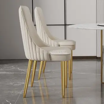 Роскошный Обеденный стул в скандинавском стиле, Дизайнерский Обеденный стул с высокой спинкой и минимальным расслаблением, Удобные Кухонные принадлежности для домашнего декора El Hogar