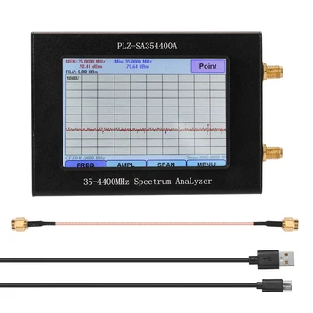 Анализатор спектра сети, источник отслеживания сигнала, ЖК-дисплей с полным сенсорным экраном, амплитуда, полоса пропускания, частота 35-4400 МГц