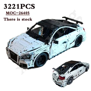 Новый MOC-26405 Классический Спортивный автомобиль RS Static Edition 3221 Шт. Подходит для 42143 Строительных блоков, Детских игрушек, подарков на день рождения