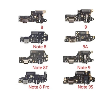 100 Шт./Лот USB Зарядная Док-станция Для Xiaomi Redmi Note 5 6 7 8 8T 9S 9 10 Pro 5G Зарядное Устройство Разъем Порта Гибкий Кабель