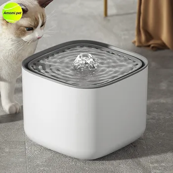 3-литровый Кошачий Фонтан с автоматической рециркуляцией Фильтра, Поилка для кошек с большой емкостью, USB-электрический Бесшумный Дозатор воды для кошек