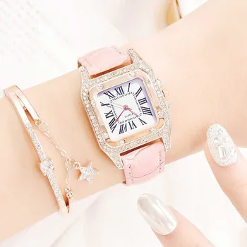 Элегантные классические квадратные часы, кварцевые часы, трендовые женские часы, модные кварцевые наручные часы в простом стиле Reloj Mujer, бесплатная доставка