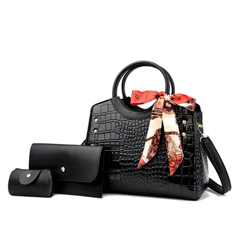 Высококачественные женские сумки из искусственной кожи, сумка через плечо, дизайнерский женский комплект из 3 предметов, сумки-мессенджеры, модная сумка через плечо, новинка