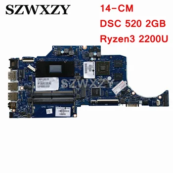 Восстановленная Материнская плата для ноутбука HP 14 см 6050A2983601-MB-A01 L23396-601 L23396-001 с DSC 520 2 ГБ GPU Ryzen3 2200U CPU