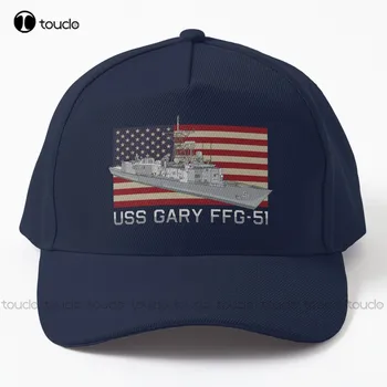 Uss Gary Ffg-51 Схема Корабля США Схема Американского Флага Подарочная Бейсболка Новые Приталенные Шляпы Для Мужчин Уличный Скейтборд Солнцезащитные Шляпы Искусство