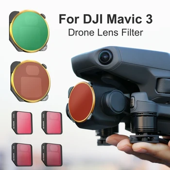 Фильтр объектива Для Камеры DJI Mavic 3 UV CPL ND4 ND8 ND16 ND32 ND64 Комплект Фильтров ND/PL Для Дрона DJI Mavic 3 Аксессуары
