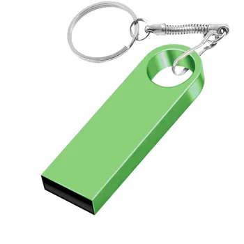 100шт Бесплатный USB-накопитель с пользовательским логотипом 1 ГБ 2,0 флеш-накопитель Pendrive Metal Cle Usb-накопители Бизнес-подарок