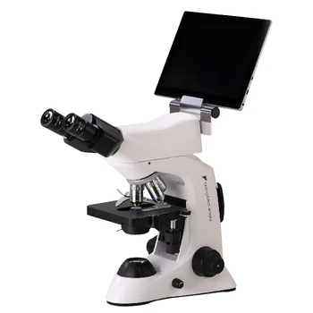 Цифровой бинокулярный водный объектив высокого разрешения, оптика с четырехпозиционным преобразователем, биологический микроскоп