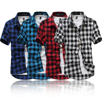 Мужские рубашки с коротким рукавом, летние повседневные топы на пуговицах, футболка Ruby Classic, одежда от распродажи, M-3XL