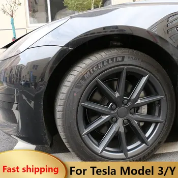 4 шт. для Tesla Model 3 Y Thunder Wheel Cap 18/19-дюймовая защита колеса, крышка ступицы, внешние автомобильные аксессуары