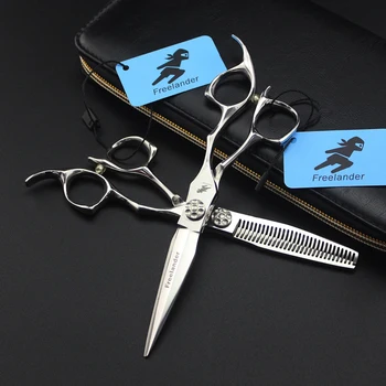 Профессиональные 6-дюймовые филировочные ножницы Japan 440c, набор парикмахерских ножниц для стрижки волос, набор парикмахерских ножниц