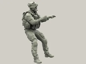 Комплект фигурной модели из смолы 1:35 в разобранном виде, неокрашенный //X186 (БЕЗ оружия И автомобиля)