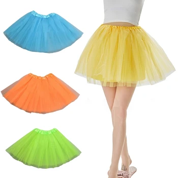 Стильная женская эластичная 4-слойная юбка-пачка-Балетная юбка 50-х годов-Мини-юбка для вечеринок