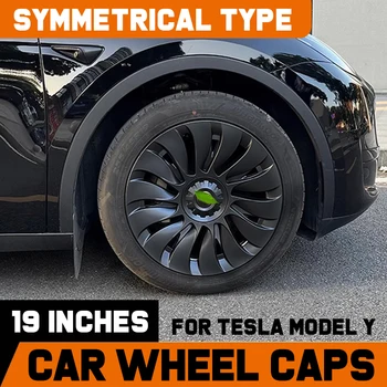 Продвижение колпачков ступиц, высококачественных колпачков на колеса, 4 шт., автомобильные аксессуары для Tesla Model Y В симметричном стиле