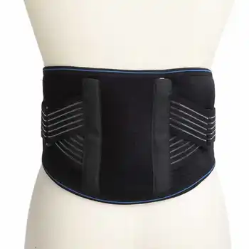 Бандаж для спины с подогревом Электрический нагревательный поясной ремень 3-уровневый контроль температуры со стальной пластиной для облегчения боли Грелка для талии