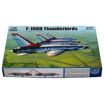 Трубач 02822 1/48 ВВС США F100D F-100D Thunderbirds Авиашоу Самолет Игрушечный Пластиковый Сборочный Модельный Комплект