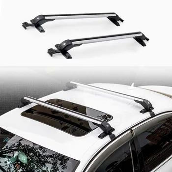 Серебряная перекладина подходит для Acura TLX UB3 2015-2020 Багажник Багажник на крыше Запираемый 2шт
