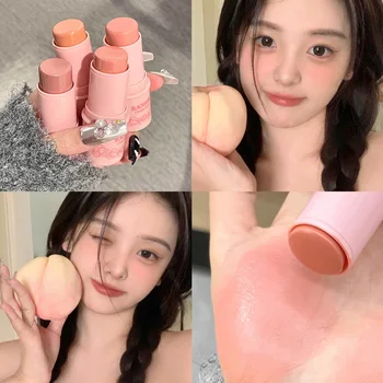 Новая многофункциональная палочка для румян, трехмерные водонепроницаемые осветляющие румяна для щек, Питательная основа для лица, Корейская косметика