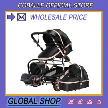 Детская коляска 3 в 1 роскошный зонтик для новорожденных С Высоким Пейзажем, Складные коляски, детская тележка, детская коляска
