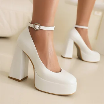 Белые свадебные весенние туфли 2023 года, Женские туфли-лодочки, Розовые туфли из лакированной кожи на высоком каблуке для женской модной вечеринки, сексуальные дамы