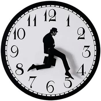 Настенные часы Walks, вдохновленные британской комедией, Настенные часы Ministry of Silly Walk, классические настенные часы, забавные ходячие бесшумные Немой часы
