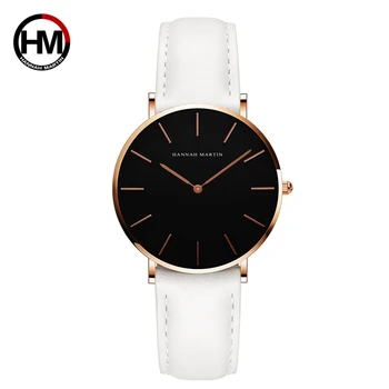 Модный бренд Simple Japan Кварцевые часы Reloj Mujer Montre Femme С кожаным ремешком, женские Аналоговые водонепроницаемые наручные часы