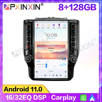 Android 11 Для Dodge Ram 2020-2023 Автомобильный мультимедийный плеер GPS, Головное устройство, Аудио, радио, навигация, стереомагнитофон Carplay