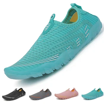 Женская водная обувь, Летние дышащие Сандалии, Быстросохнущая водная обувь для плавания, мужские нескользящие спортивные кроссовки для серфинга, рыбалки