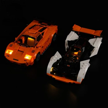 Набор Светодиодных Ламп Для Чемпионов Скорости 76918 McLaren Solus GT и McLaren F1 LM Строительные Блоки DIY Игрушки Без Модели