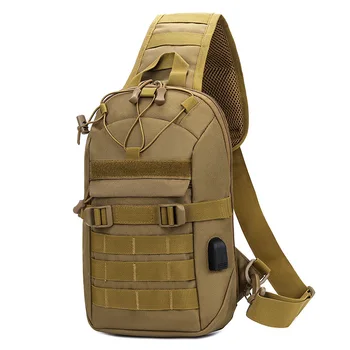 Армия тактический сумка военный нейлоновый ремень с системой MOLLE охота ВДГ груди пакет для кемпинга пешие прогулки камуфляж рюкзак открытый
