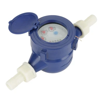 DN15 Садовый домашний пластиковый счетчик холодной воды расходомер воды с фитингами 15 мм