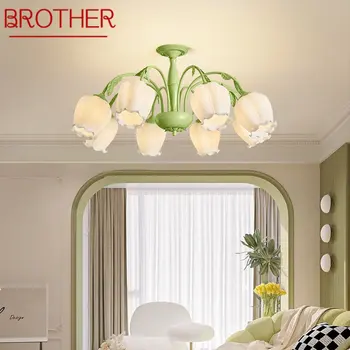 Современный подвесной светильник BROTHER Ретро Дизайн Подвесной светодиодный потолочный светильник Промышленная Креативная веревка для дома Спальни