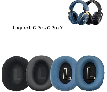 Сменные амбушюры для гарнитуры Logitech G ProG Pro X, наушники с кожаным бархатным рукавом, наушники-вкладыши, аксессуары для наушников