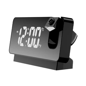 Светодиодный цифровой проекционный будильник Электронный будильник с проекционным проектором времени Прикроватные часы для спальни