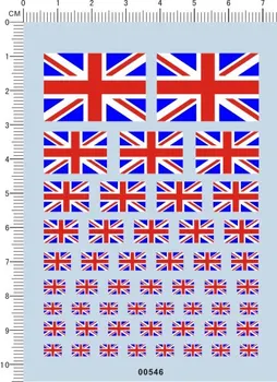 Разные весы, ВЕЛИКОБРИТАНИЯ, модель с большим британским национальным флагом, наклейка для воды