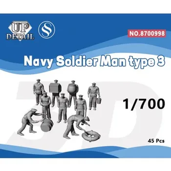 SSMODEL 8700998 1/700 3D Печатная смола Детализирует солдата военно-морского флота